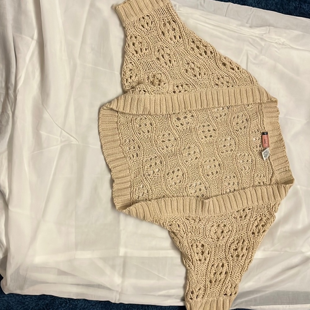 Tan cardigan